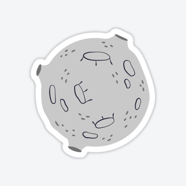 Kraterli Ay Stickerı