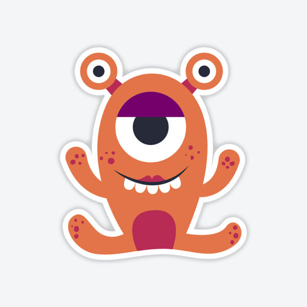 Turuncu Canavar Stickerı