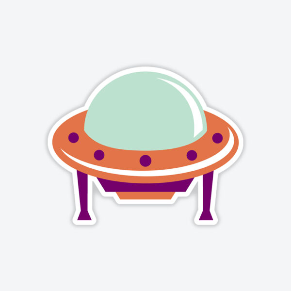 UFO Aracı Sticker