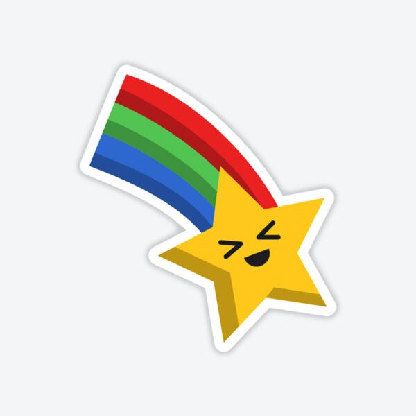 Kayarak Gelen Yıldız Sticker