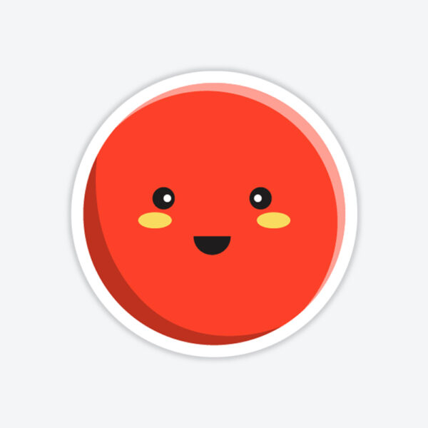 Sevimli Mars Sticker