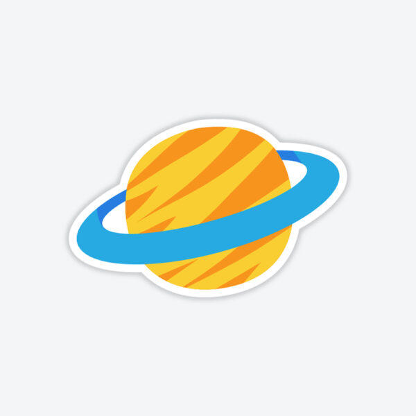 Halka Gezegen Sticker