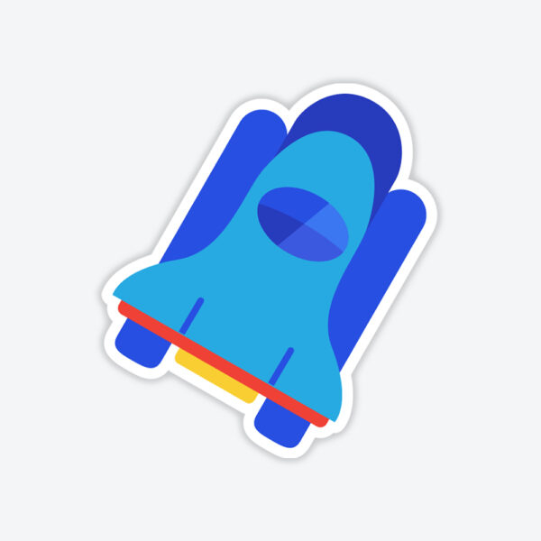 Sevimli Asteroit Sticker