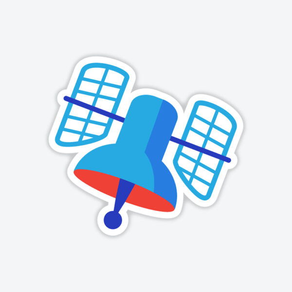 Uzay Uydusu Sticker