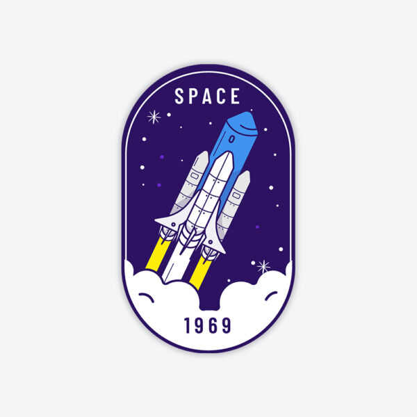 Space Roket Sticker