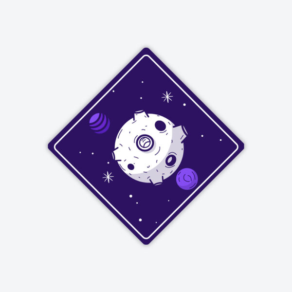 Space Meteor Sticker