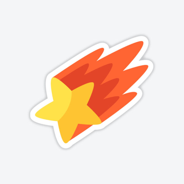 Kayan Yıldız Sticker