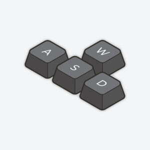 WASD Sticker