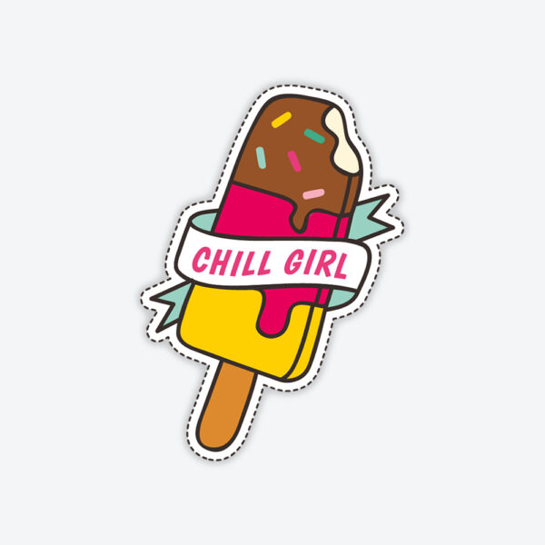 Chill. Girl Dondurma Sticker