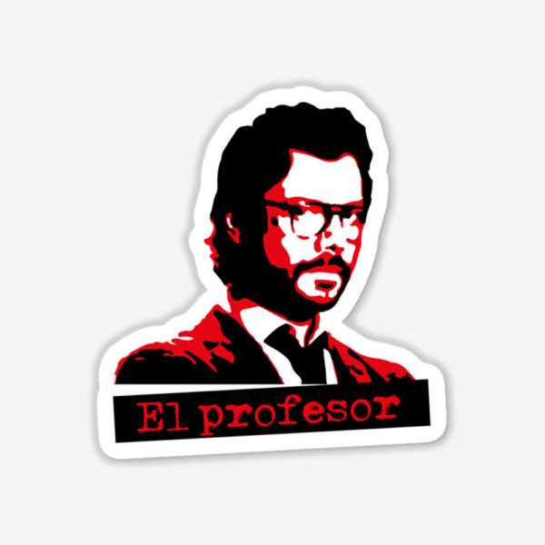 El Profesor Kırmızı Temalı Sticker