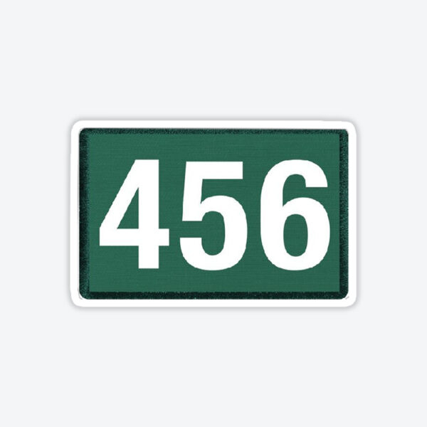 Squid Game 456 Numara Sticker