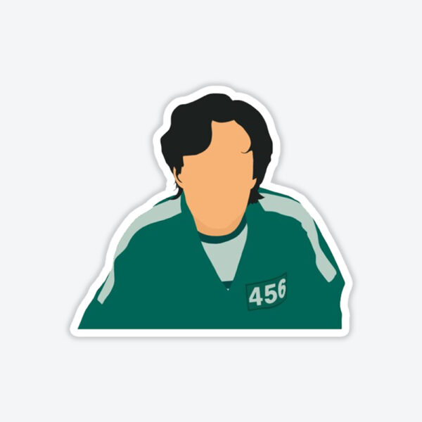 Squid Game Oyuncu 456 Vektörel Sticker