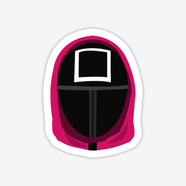 Squid Game Maske Tasarım Sticker