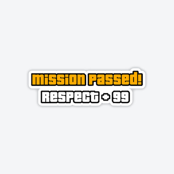 Grand Theft Auto Mission Passed Sticker