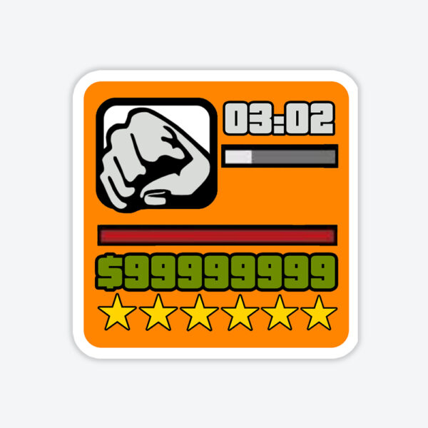 Grand Theft Auto Full Power Sticker