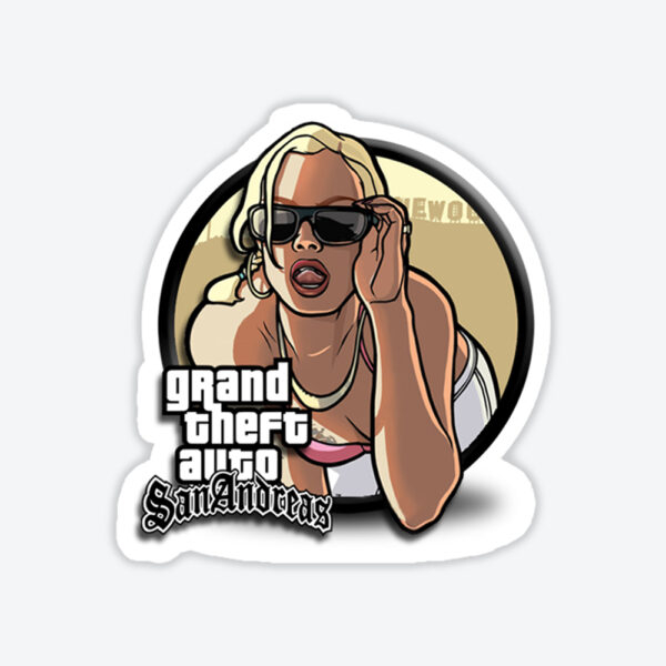 Grand Theft Auto San Andreas Girl Sticker