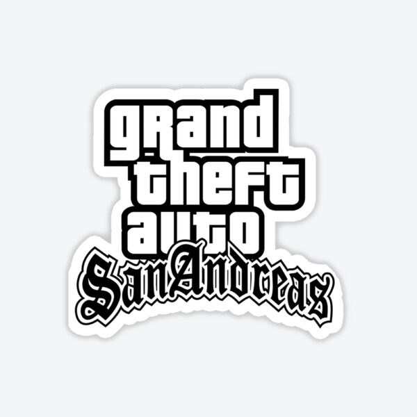Grand Theft Auto San Andreas Logo Sticker