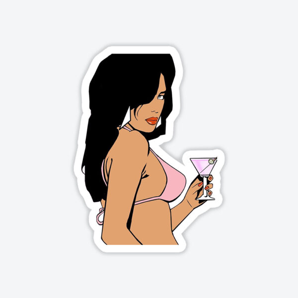 Grand Theft Auto Vice City Girl Sticker