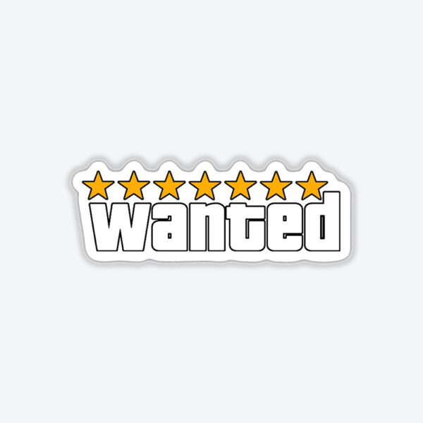 Grand Theft Auto Wanted Sticker