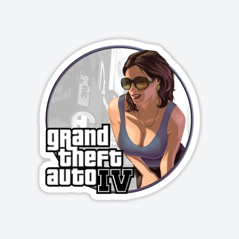 222_01 Grand Theft Auto IV Tasarım Sticker #2 - Görsel 1