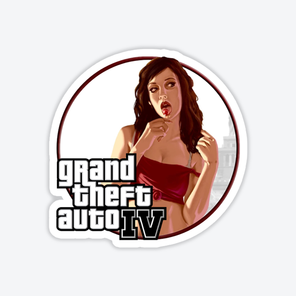 223_01 Grand Theft Auto IV Tasarım Sticker #3 - Görsel 1