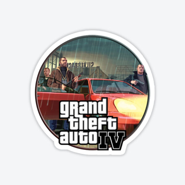 Grand Theft Auto IV Tasarım Sticker #6