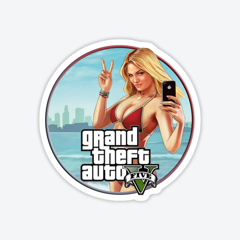 231_01 Grand Theft Auto V Tasarım Sticker #6 - Görsel 1