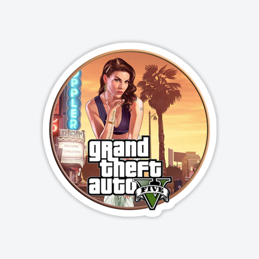 232_01 Grand Theft Auto V Tasarım Sticker #7 - Görsel 1