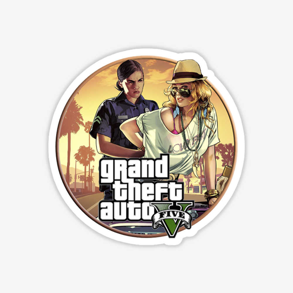 233_01 Grand Theft Auto V Tasarım Sticker #8 - Görsel 1