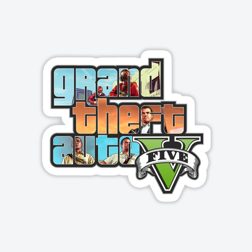 234_01 Grand Theft Auto V Tasarım Sticker #9 - Görsel 1